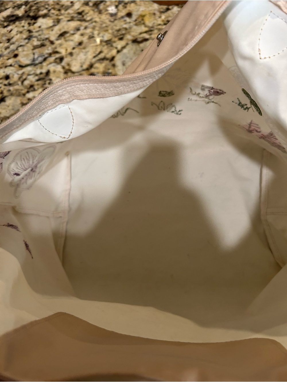 Longchamp le pliage Original - Beige Multi Nylon Leather Shoulder Bag - Picture 11 of 13